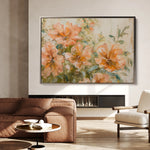 Floral 859 Canvas Art 60 x 40 cm / Black