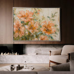 Floral 859 Canvas Art 60 x 40 cm / Black