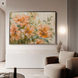 Floral 859 Canvas Art 60 x 40 cm / Black