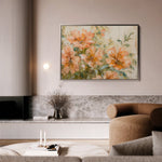 Floral 859 Canvas Art 60 x 40 cm / Black
