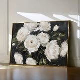 Floral 860 Canvas Art 60 x 40 cm / Black