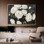 Floral 860 Canvas Art 60 x 40 cm / Black