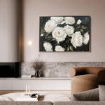 Floral 860 Canvas Art 60 x 40 cm / Black