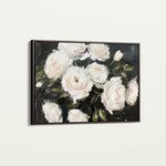 Floral 860 Canvas Art 60 x 40 cm / Black