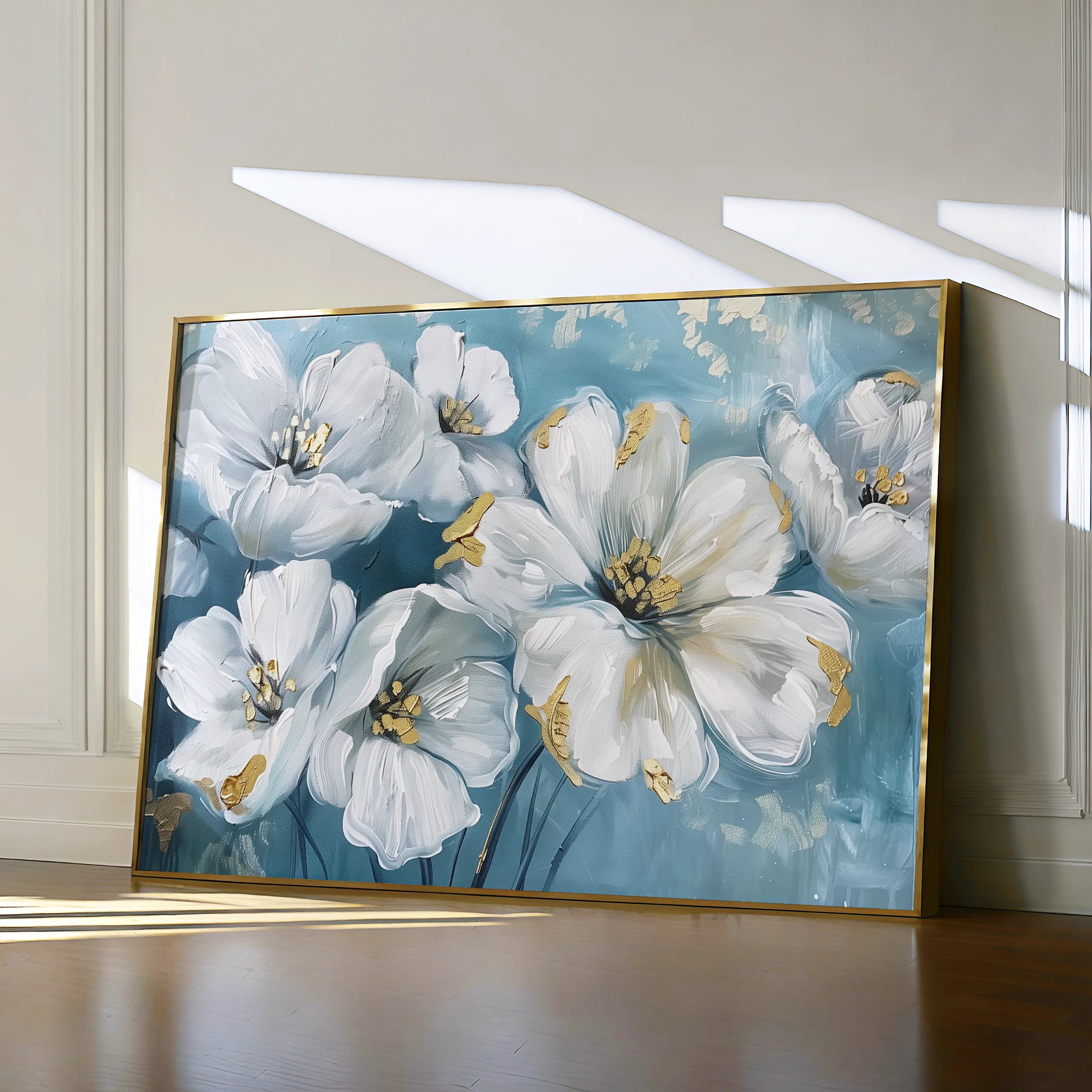 Floral 861 Canvas Art 60 x 40 cm / Black