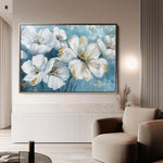 Floral 861 Canvas Art 60 x 40 cm / Black