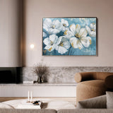 Floral 861 Canvas Art 60 x 40 cm / Black