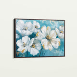 Floral 861 Canvas Art 60 x 40 cm / Black