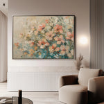 Floral 862 Canvas Art 60 x 40 cm / Black