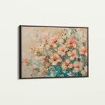 Floral 862 Canvas Art 60 x 40 cm / Black