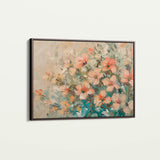 Floral 862 Canvas Art 60 x 40 cm / Black