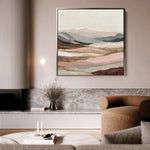 Abstract 865 Canvas Art 60 x 60 cm / Black