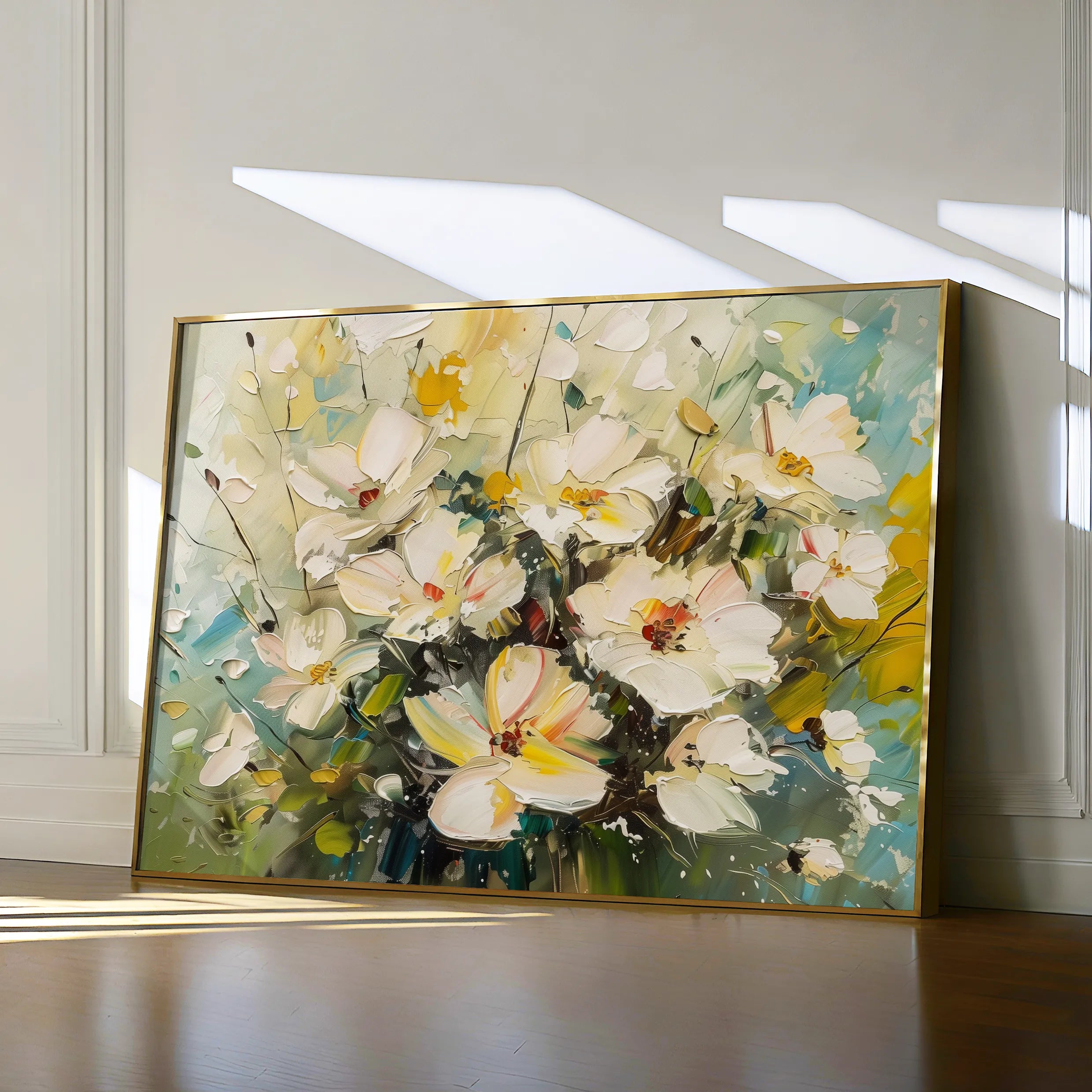 Floral 867 Canvas Art 60 x 40 cm / Black