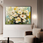 Floral 867 Canvas Art 60 x 40 cm / Black
