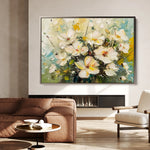 Floral 867 Canvas Art 60 x 40 cm / Black