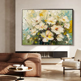 Floral 867 Canvas Art 60 x 40 cm / Black