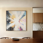 Abstract 869 Canvas Art 60 x 60 cm / Black