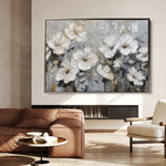 Floral 869 Canvas Art 60 x 40 cm / Black