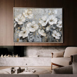 Floral 869 Canvas Art 60 x 40 cm / Black