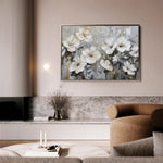 Floral 869 Canvas Art 60 x 40 cm / Black
