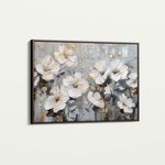 Floral 869 Canvas Art 60 x 40 cm / Black