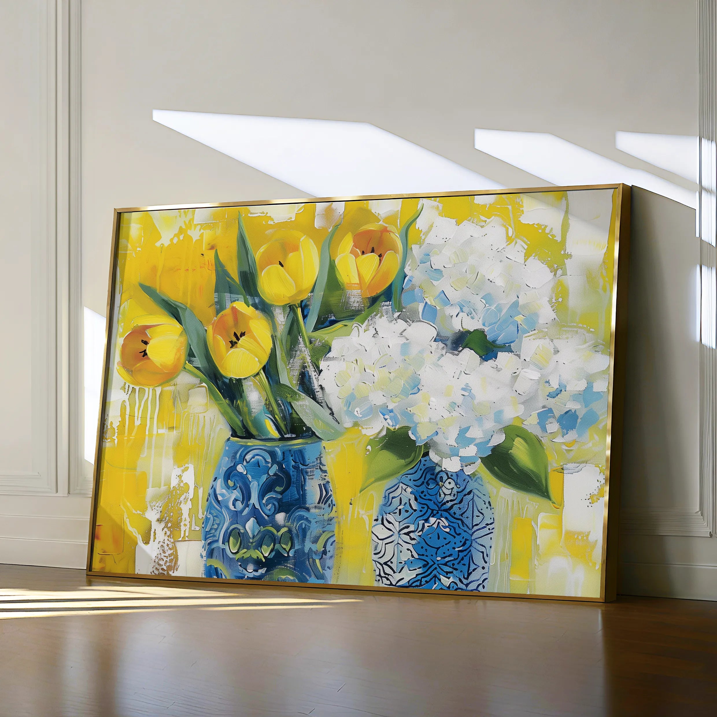 Floral 870 Canvas Art 60 x 40 cm / Black
