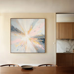 Abstract 871 Canvas Art 60 x 60 cm / Black