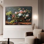 Floral 871 Canvas Art 60 x 40 cm / Black