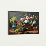 Floral 871 Canvas Art 60 x 40 cm / Black
