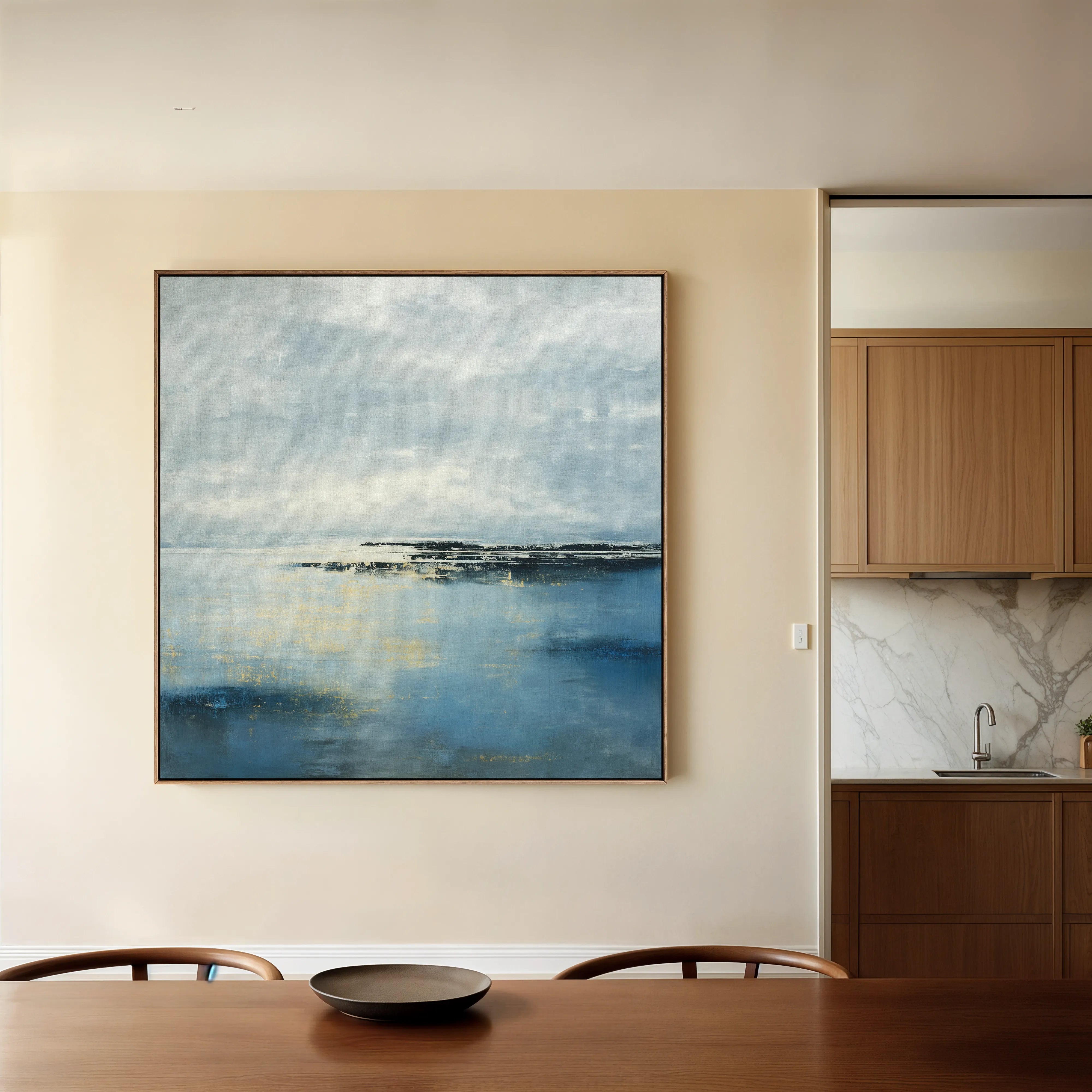 Abstract 872 Canvas Art 60 x 60 cm / Black