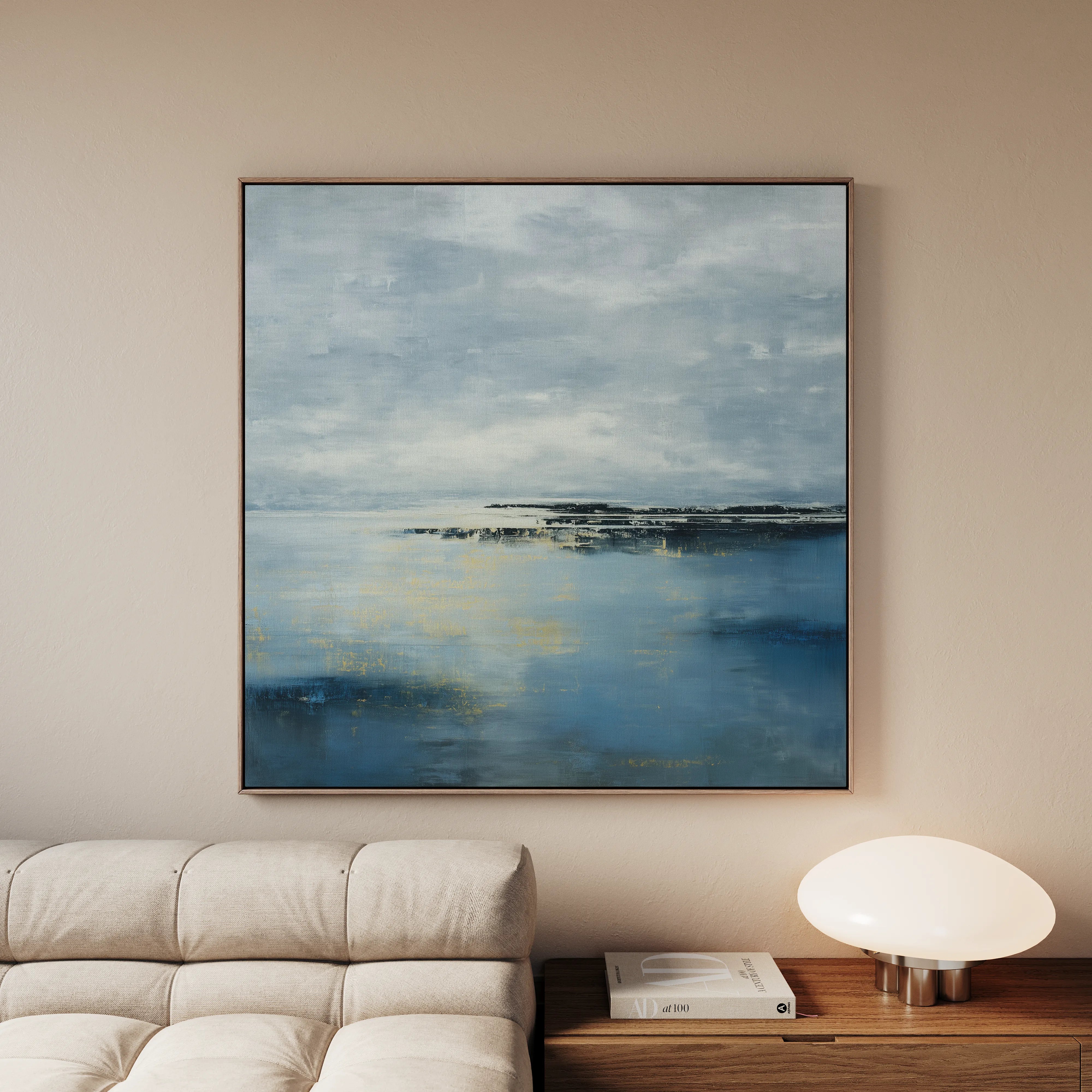 Abstract 872 Canvas Art 60 x 60 cm / Black