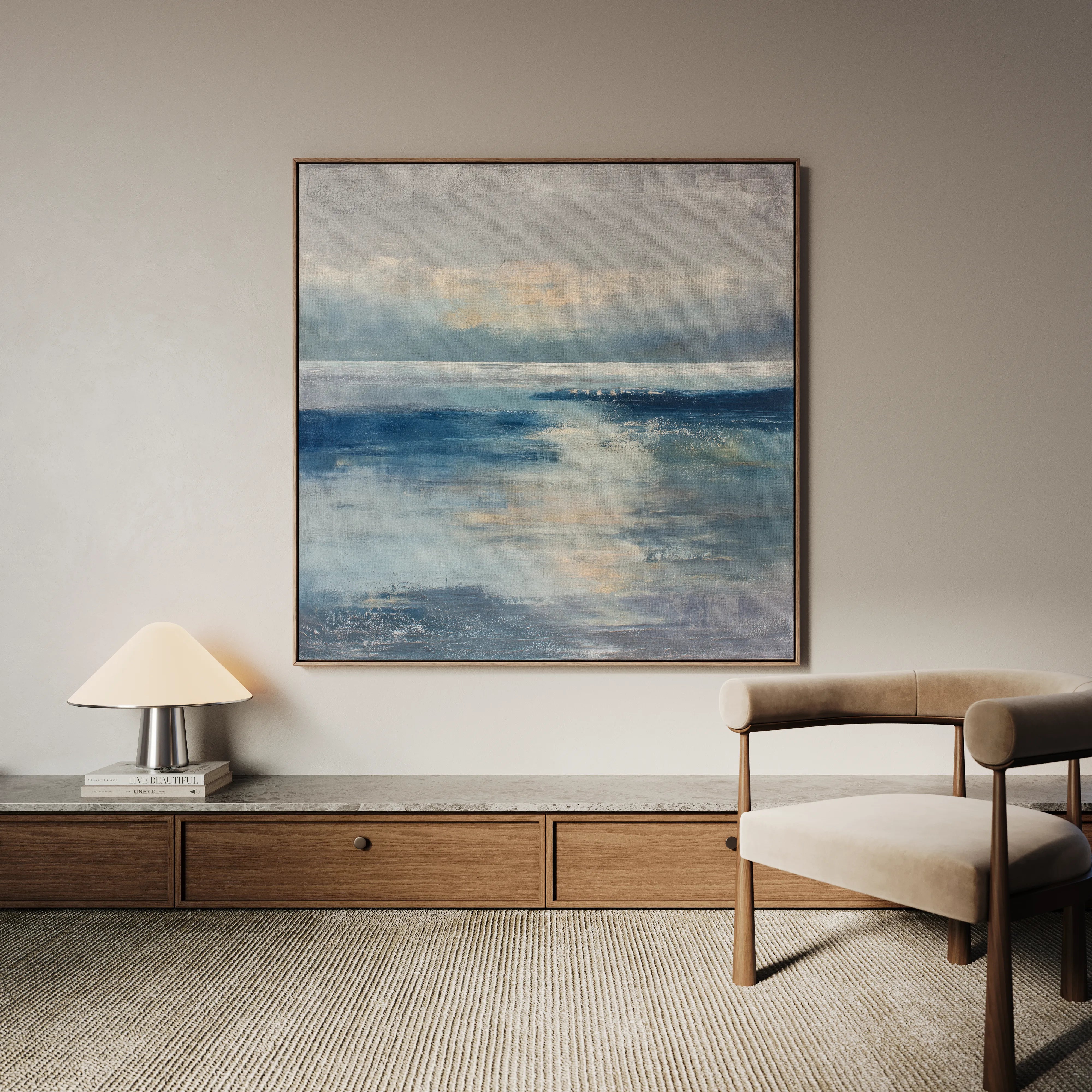 Abstract 873 Canvas Art 60 x 60 cm / Black