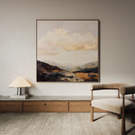 Abstract 875 Canvas Art 60 x 60 cm / Black