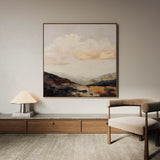 Abstract 875 Canvas Art 60 x 60 cm / Black