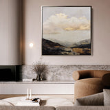 Abstract 875 Canvas Art 60 x 60 cm / Black