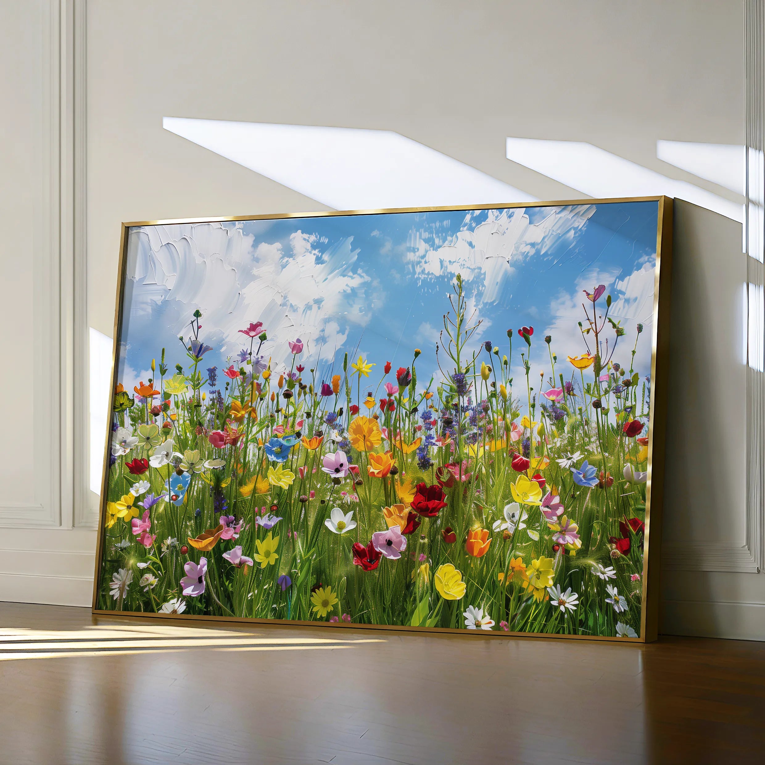 Floral 876 Canvas Art 60 x 40 cm / Black