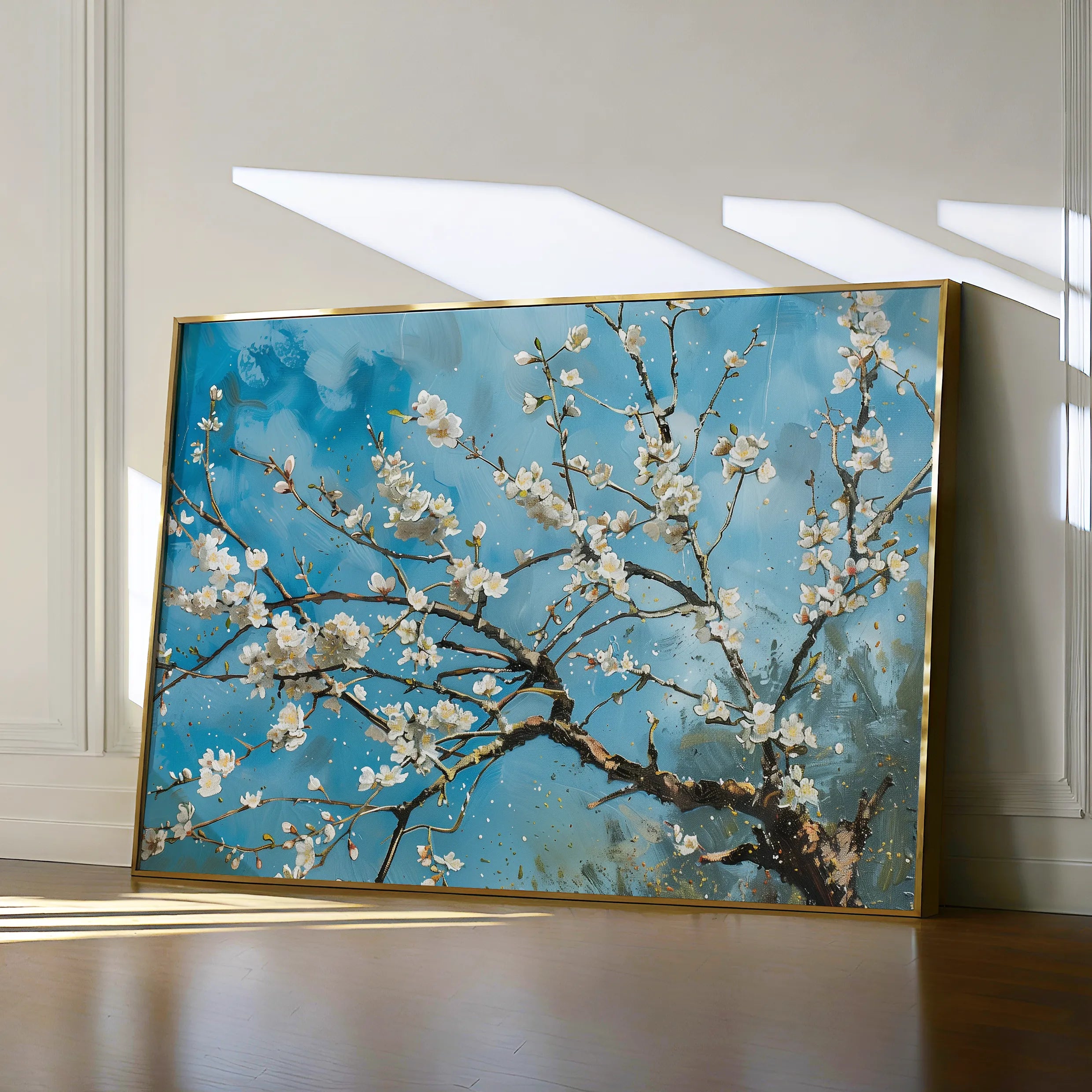 Floral 878 Canvas Art 60 x 40 cm / Black