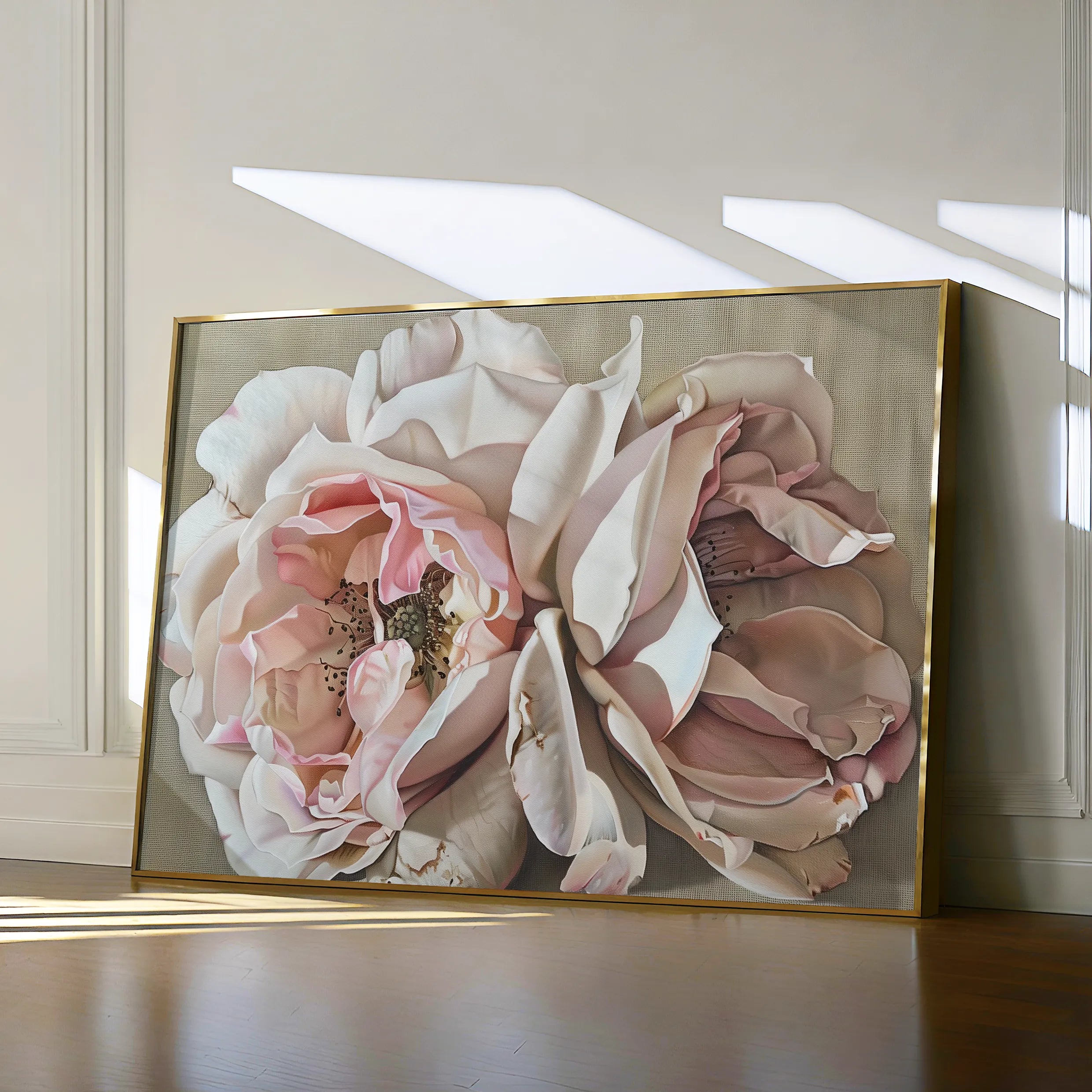 Floral 879 Canvas Art 60 x 40 cm / Black