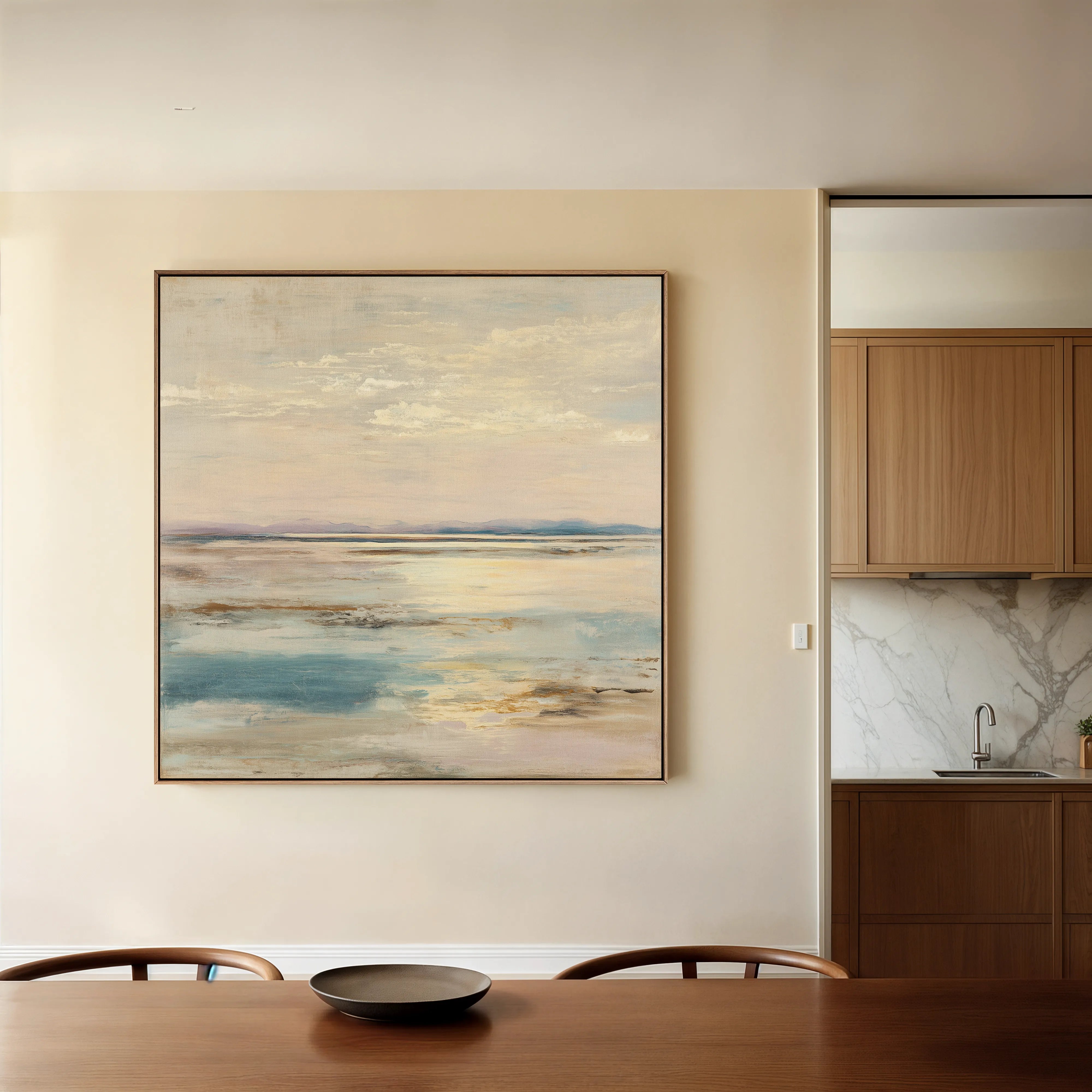 Abstract 880 Canvas Art 60 x 60 cm / Black