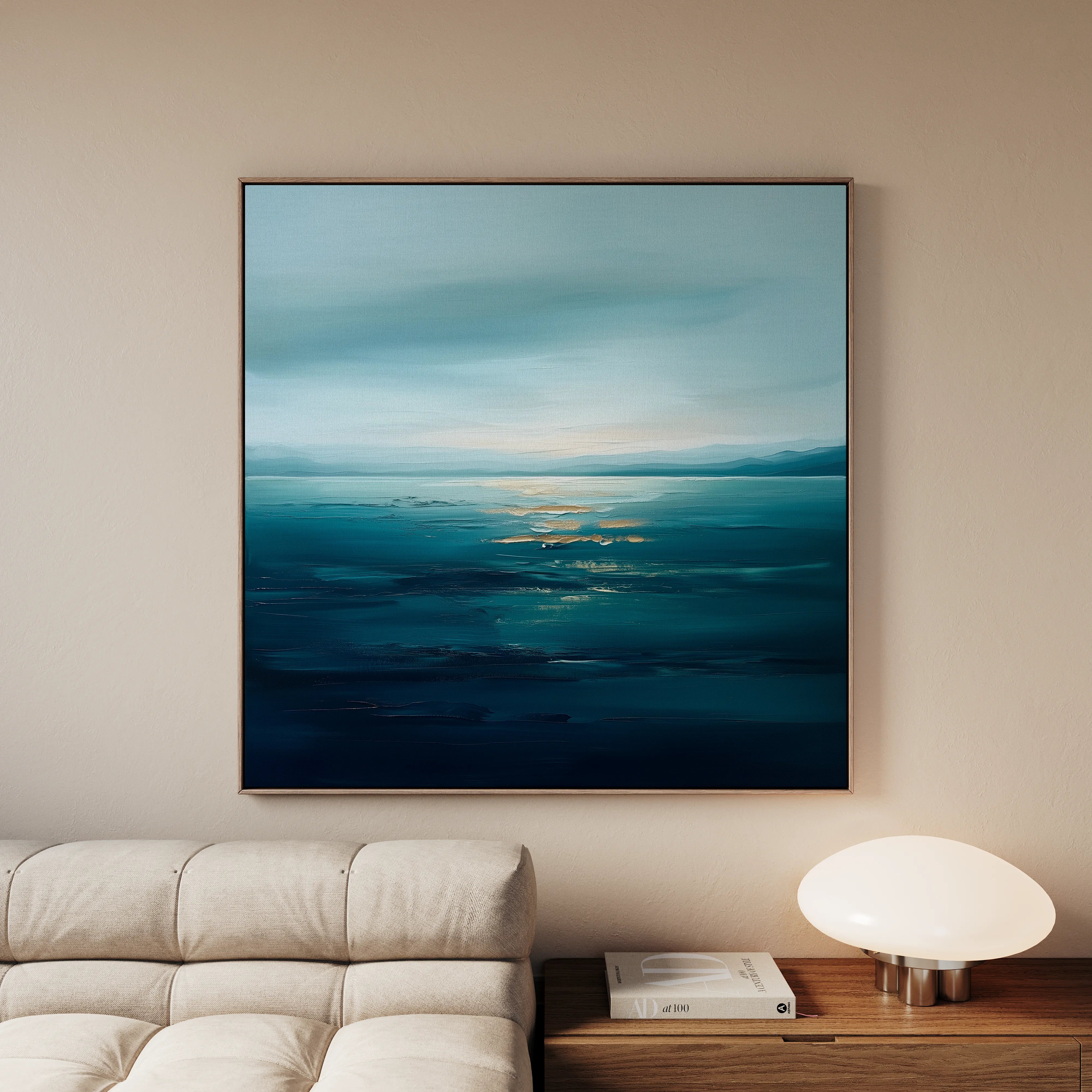 Abstract 881 Canvas Art 60 x 60 cm / Black