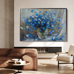 Floral 881 Canvas Art 60 x 40 cm / Black