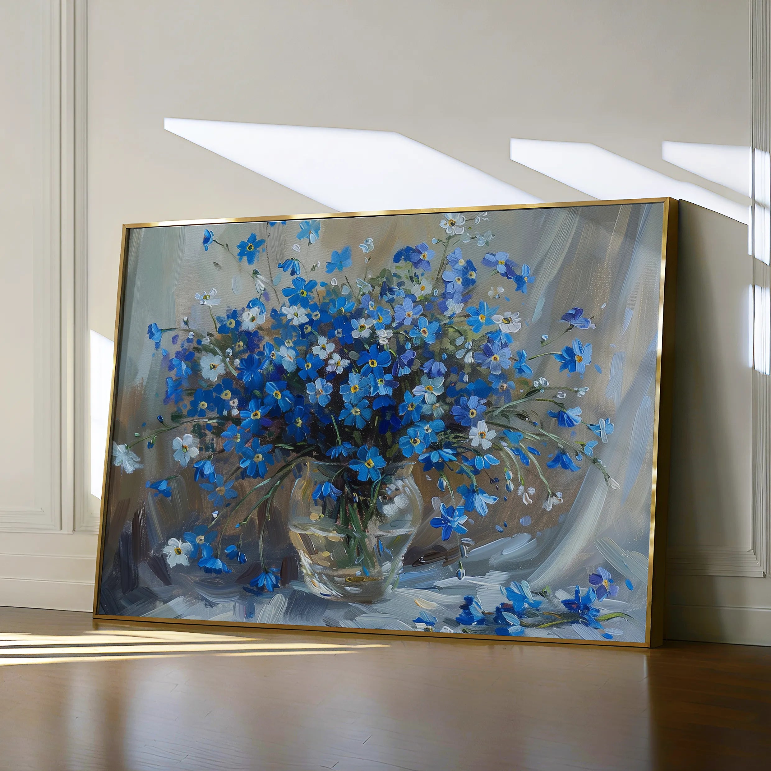 Floral 881 Canvas Art 60 x 40 cm / Black
