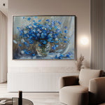 Floral 881 Canvas Art 60 x 40 cm / Black