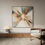 Abstract 882 Canvas Art 60 x 60 cm / Black