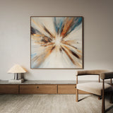 Abstract 882 Canvas Art 60 x 60 cm / Black