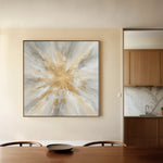 Abstract 883 Canvas Art 60 x 60 cm / Black