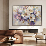 Floral 884 Canvas Art 60 x 40 cm / Black