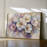 Floral 884 Canvas Art 60 x 40 cm / Black