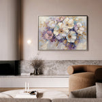 Floral 884 Canvas Art 60 x 40 cm / Black