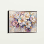 Floral 884 Canvas Art 60 x 40 cm / Black